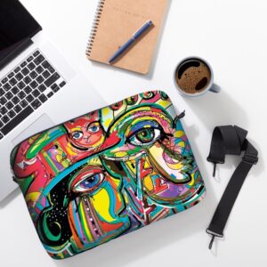 حافظة لابتوب رسمة عيون