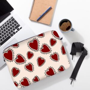 حافظة لابتوب red hearts