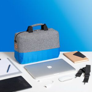 Laptop bag half and half color Blue