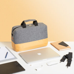 Laptop bag half and half color Yellow