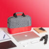 Laptop bag half and half color Red