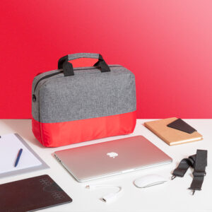 Laptop bag half and half color Red
