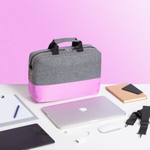 Laptop bag half and half color Purple