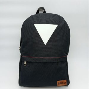 Backpack with White Arrow Design