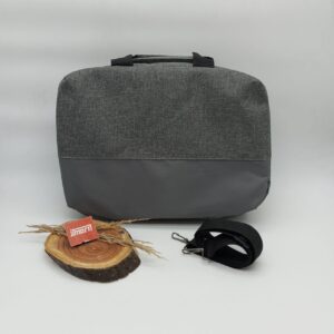 Laptop bag half and half color dark Grey