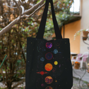 tote bag Planets design