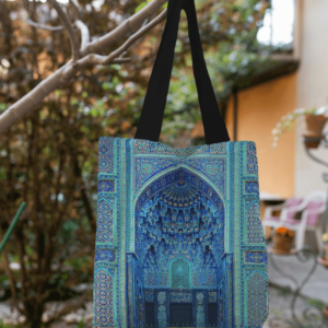 tote bag colorful Mosque design