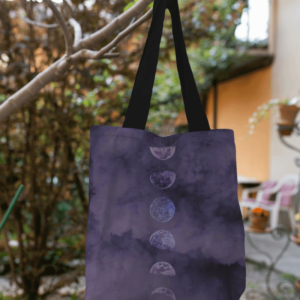 tote bag Transformation of the moon