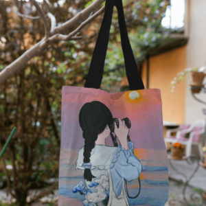 tote bag Camera Girl design