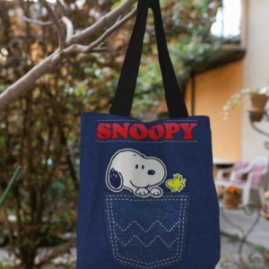 tote bag Blue SNOOPY