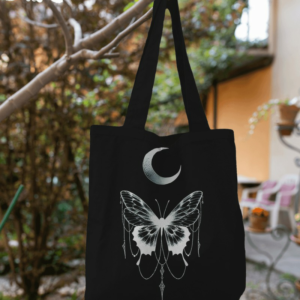 tote bag Butterfly Monochrome