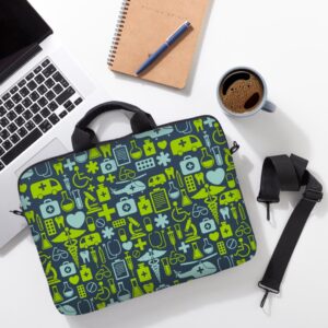 حافظة لابتوب academic icons pattern