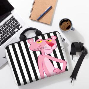 حافظة لابتوب black and white pink panther