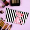 In bag Make-up Bag black and white pink panther