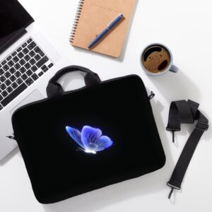 حافظة لابتوب فراشه زرقاء