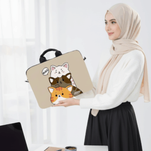 حافظة لابتوب 3 قطط laptop sleeve