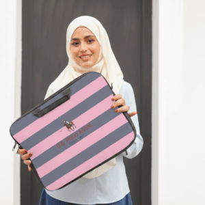 حافظة لابتوب u.s polo pink laptop sleeve وتر بروف