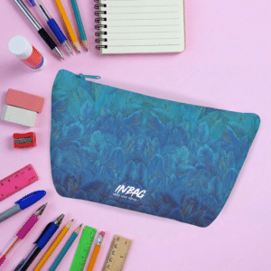 مقلمه و شنطه مكياج ريش ازرق كود in-018-P-180