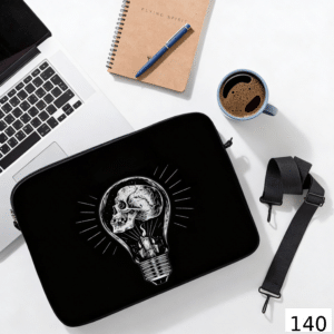 حافظة لابتوب بتصميم جمجمة داخل مصباح كود 140